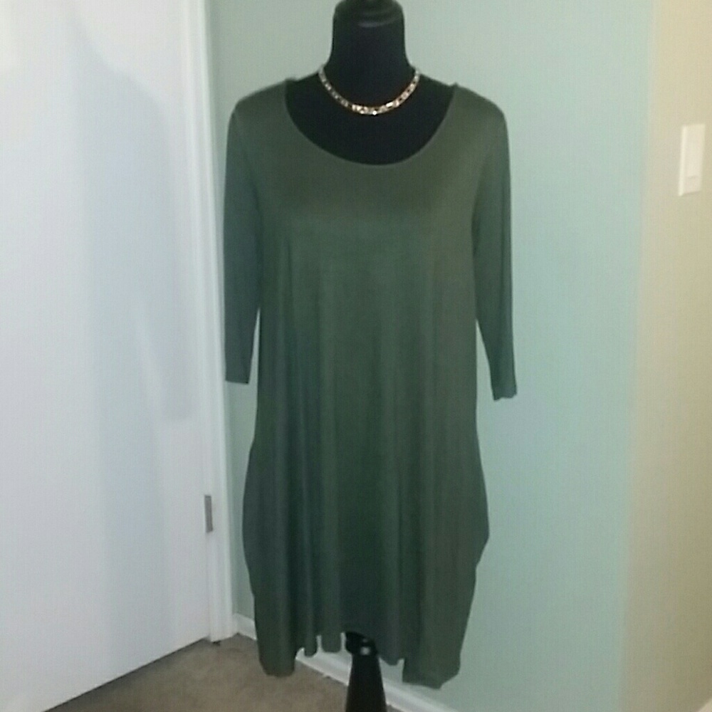 Cross back dress